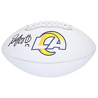 Ballon de football Franklin White Panel autographié par Davante Adams des Los Angeles Rams