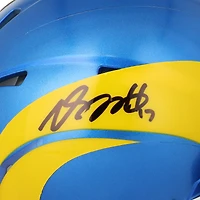 Casque Riddell Speed ​​Mini autographié par Davante Adams des Los Angeles Rams