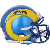 Casque Riddell Speed ​​Mini autographié par Davante Adams des Los Angeles Rams