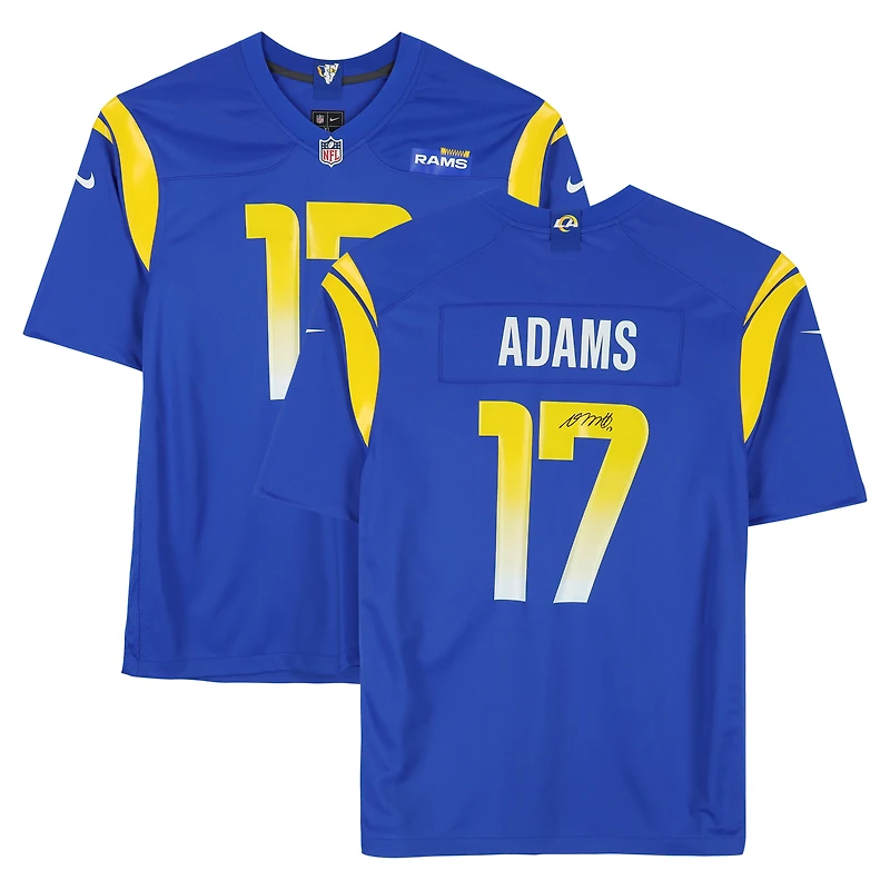 Davante Adams Los Angeles Rams Autographed Royal Nike Game Jersey