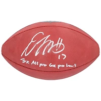 Davante Adams Los Angeles Rams Autographed Wilson Duke Full Color Football with "3x All Pro" & "6x Pro Bowl" Inscriptions