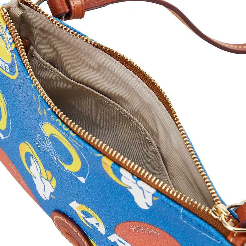 Sac à main à bandoulière avec fermeture éclair sur le dessus Dooney & Bourke Los Angeles Rams