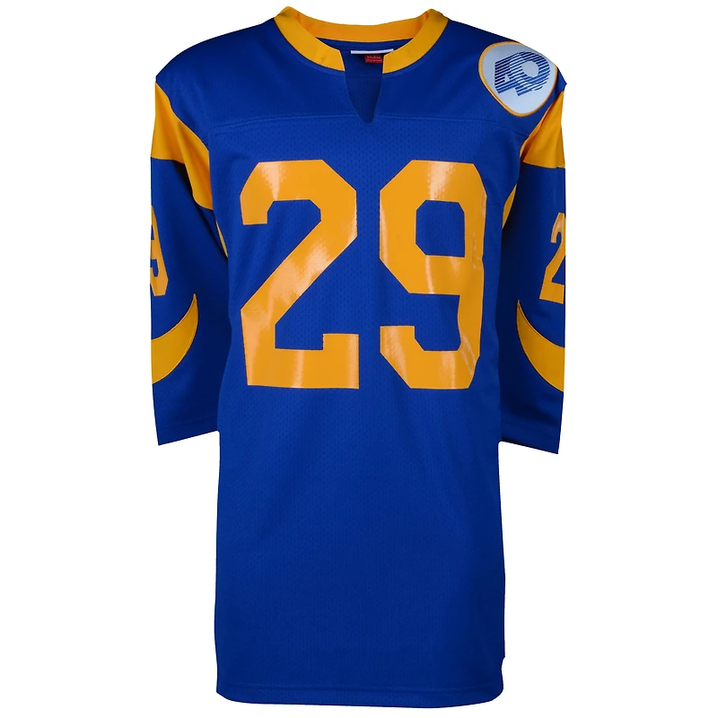 Eric Dickerson Los Angeles Rams Autographed 1985 Throwback Mitchell & Ness Blue Authentic Jersey with "HOF 99" Inscription