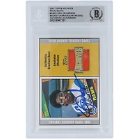 Eric Dickerson Los Angeles Rams Autographié 2001 Topps Archives Authentique Siège de Stade Relique #280 Beckett Fanatics Témoin Carte Authentifiée