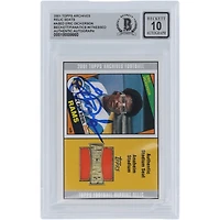 Eric Dickerson Los Angeles Rams Autographié 2001 Topps Archives Authentique Siège de Stade Relique #AS-ED Beckett Fanatics Témoin Authentifié 10 Carte