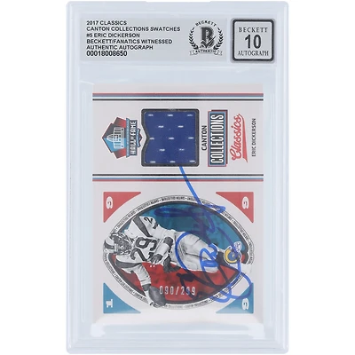 V106832 LosRam Eric Dickerson Los Angeles Rams Autographié 2017 Panini Classics Canton Collection Blue Relic #HOF-ED #/299 Beckett Fanatics Witnessed Authenticated 10 Card Eric Dickerson AUT PAA TRADING CARDS 45786 AUTTRC CA01F07882 #6