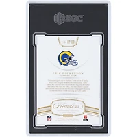 Carte autographiée par Eric Dickerson (Los Angeles Rams), Panini 2018, édition limitée « Flawless », écriture impeccable, numéro FP-ED, authentifiée SGC 9/10 (9/15).
