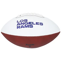 Ballon de football Franklin White Panel autographié par Eric Dickerson des Los Angeles Rams avec l'inscription « HOF '99 »