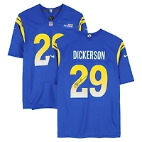 Maillot de match Nike royal autographié par Eric Dickerson des Rams de Los Angeles