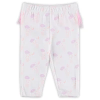 Girls Newborn & Infant White Los Angeles Rams Spreading Love Bodysuit and Tutu Leggings Set