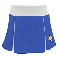 Girls Toddler Royal Los Angeles Rams Spirit Cheer Ensemble de pom-pom girl deux pièces avec bloomer