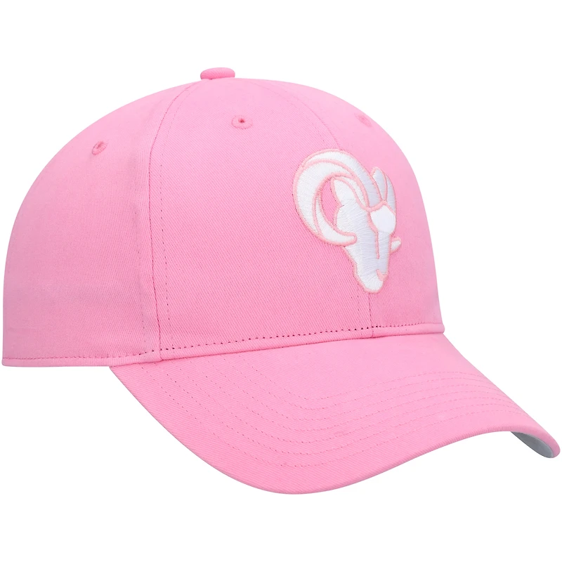 Girls Youth '47 Pink Los Angeles Rams Rose MVP Adjustable Hat