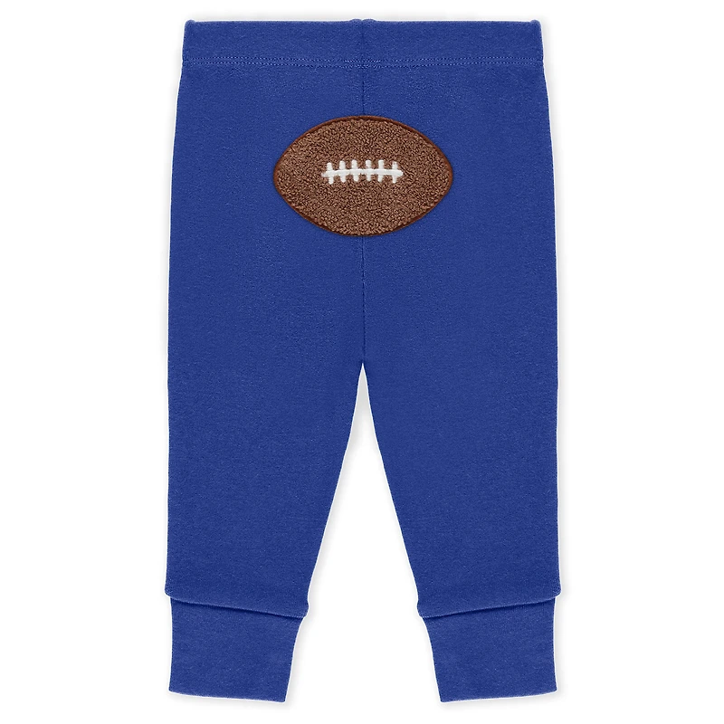 Infant & Newborn WEAR by Erin Andrews Los Angeles Rams Three-Piece Turn Me Around Bodysuits Pant Set