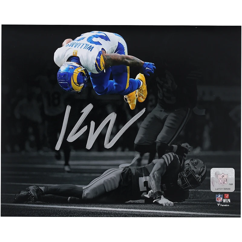Kyren Williams Los Angeles Rams Autographed 8" x 10" Flip Spotlight Photograph