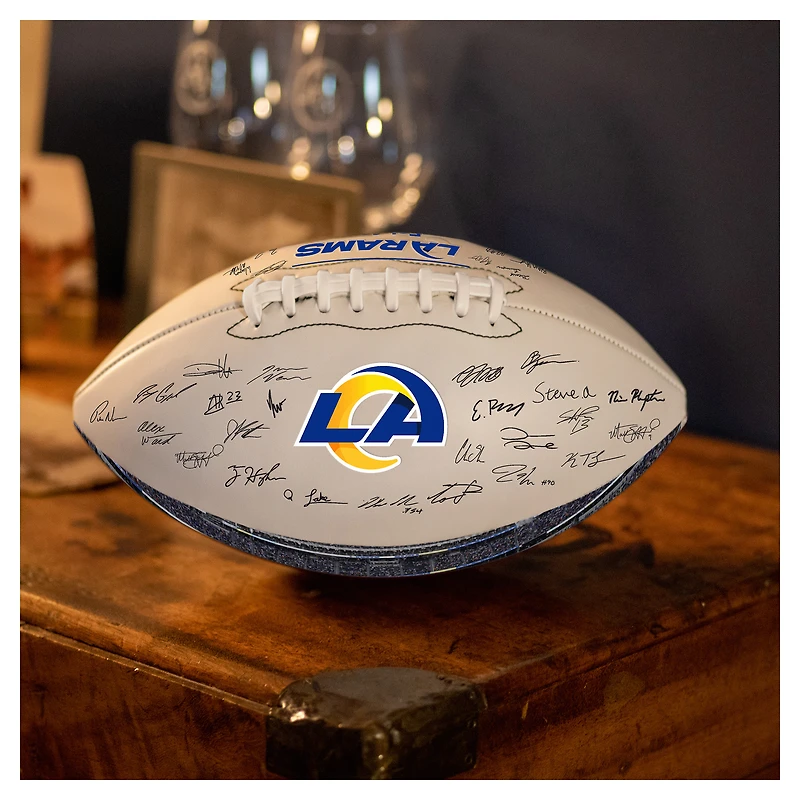 Logo Brands Los Angeles Rams 2025 Autograph Signature Football