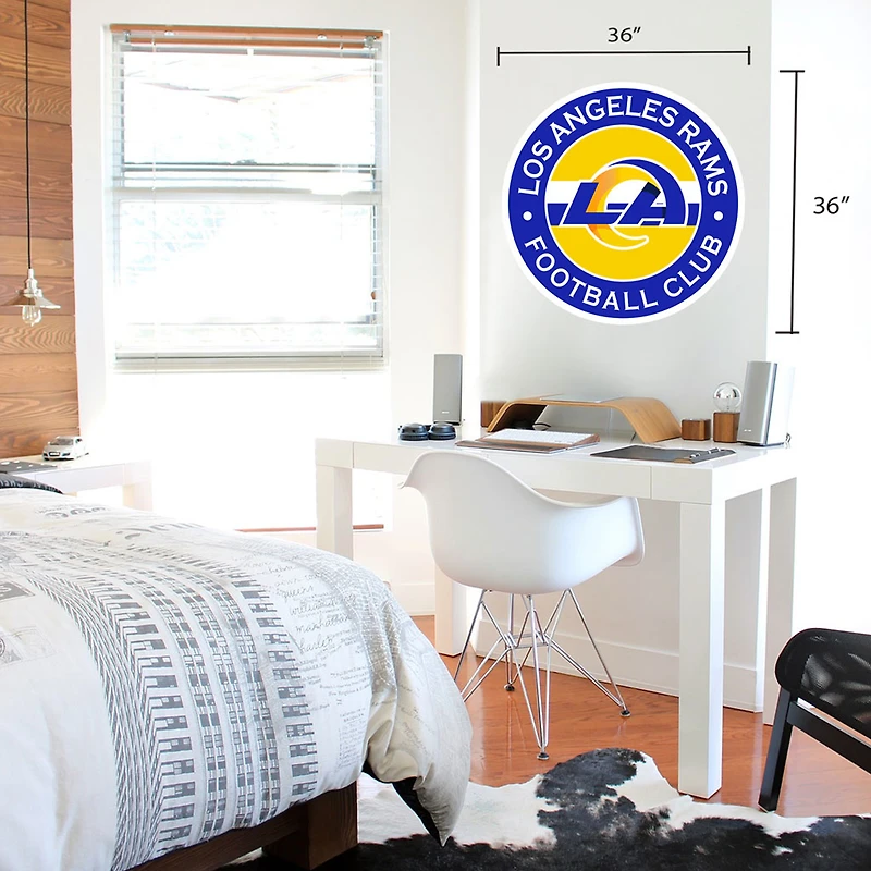 Los Angeles Rams 36'' x 36'' Logo Repositionable Wall - Decal