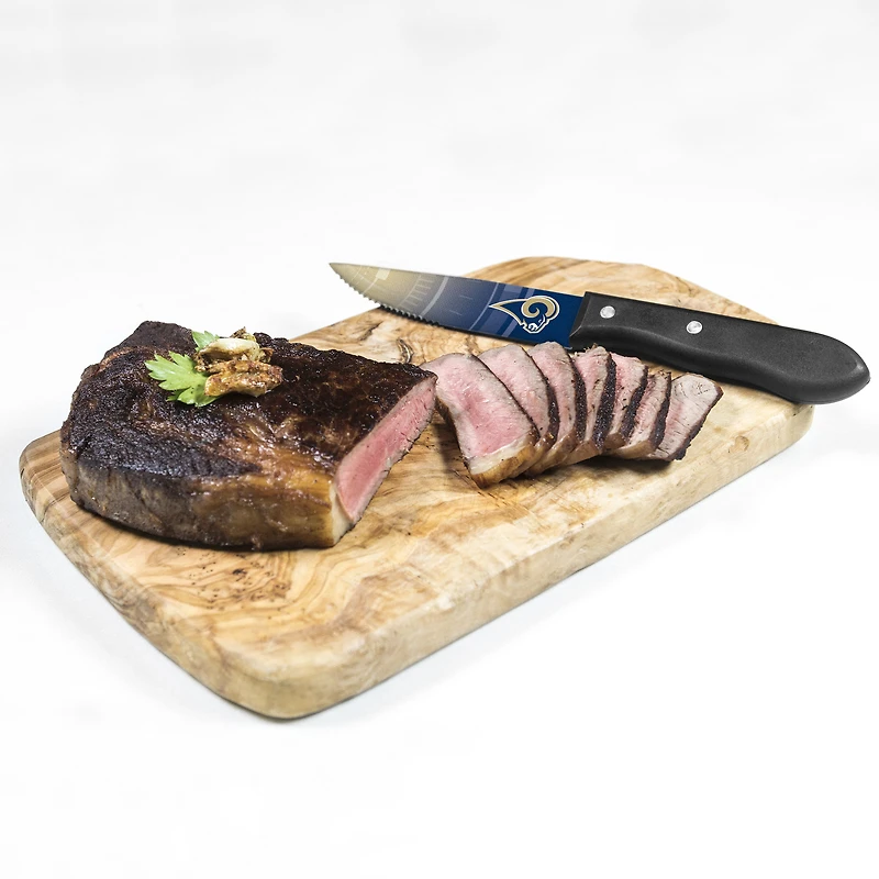 Los Angeles Rams 4-Piece Stainless Steel Steak Knife Set