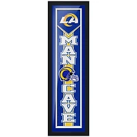Los Angeles Rams 6'' x 22'' Man Cave Encadrée - Oeuvre