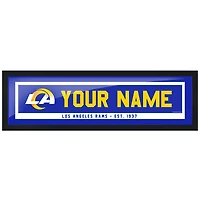 Los Angeles Rams - 6'' x 22'' Tableau personnalisé encadré