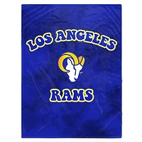 Couverture Sherpa en flanelle teintée à bulles Los Angeles Rams 60'' x 70''