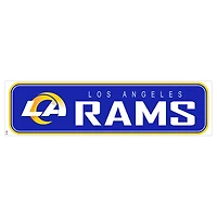 Sticker mural repositionnable Los Angeles Rams 90'' x 23''