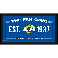 Los Angeles Rams Framed 10" x 20" Fan Cave Collage