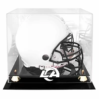 Vitrine pour casque Los Angeles Rams Golden Classic avec logo de l'équipe et fond miroir