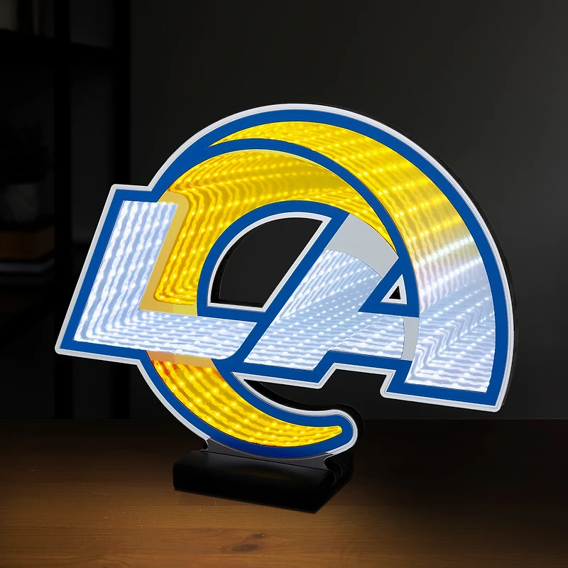 Lampe LED Infinity avec logo des Los Angeles Rams