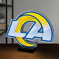 Lampe LED Infinity avec logo des Los Angeles Rams