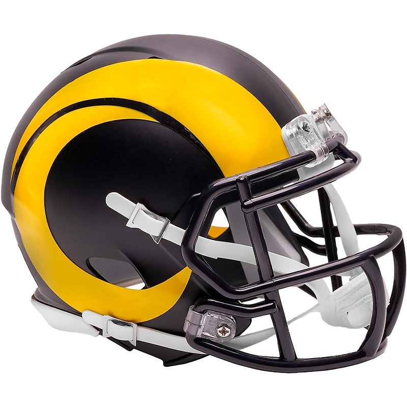 Mini-casque de vitesse alternatif sur le terrain Riddell 2025 Rivalries Collection des Los Angeles Rams