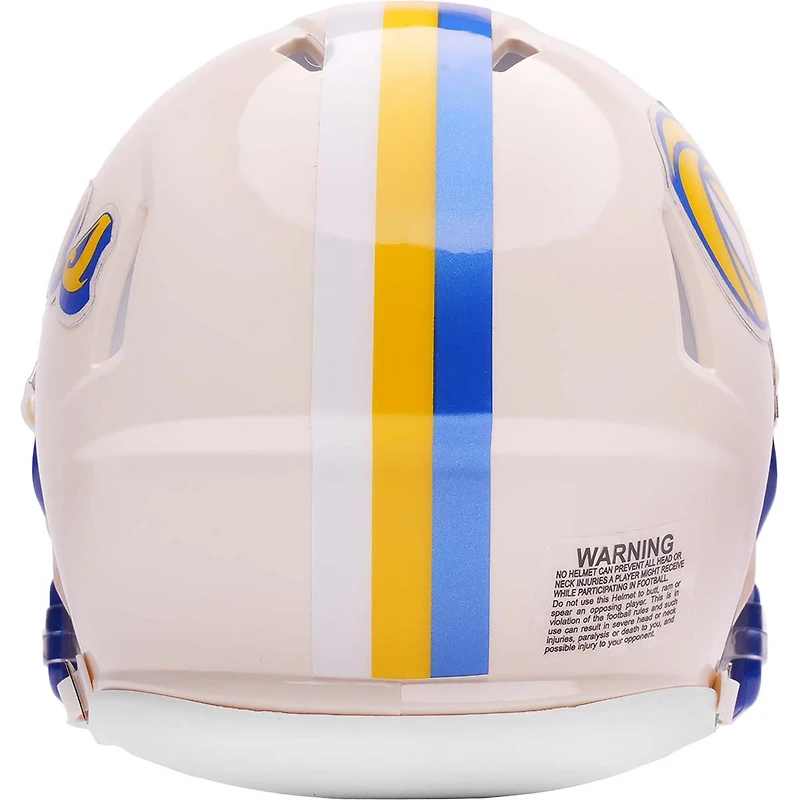 Casque miniature Speed de la collection rétro Riddell des Rams de Los Angeles