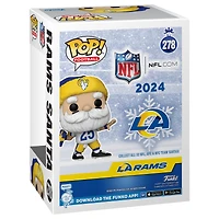 Figurine en vinyle exclusive Fanatics 2024 du Père Noël des Los Angeles Rams Funko Pop!
