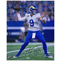 Photographie de passage autographiée de 16'' x 20'' de Matthew Stafford des Los Angeles Rams