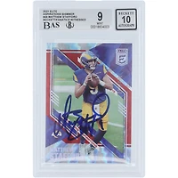 Matthew Stafford Los Angeles Rams Autographed 2021 Panini Donruss Elite Aspirations Shimmer #49 #/499 Beckett Fanatics Witnessed Authenticated /10 Card