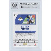 Matthew Stafford Los Angeles Rams Autographed 2021 Panini Phoenix Celestial #47 Beckett Fanatics Witnessed Authenticated 9/10 Card