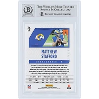 Matthew Stafford Los Angeles Rams Autographed 2021 Panini Phoenix Pink #47 #/199 Beckett Fanatics Witnessed Authenticated 10 Card