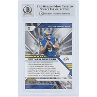 Matthew Stafford Los Angeles Rams Autographed 2021 Panini Xr Blue #55 #/199 Beckett Fanatics Witnessed Authenticated 10 Card