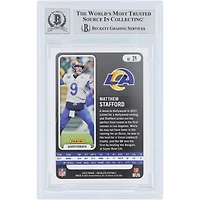 Matthew Stafford Los Angeles Rams Autographed 2022 Panini Absolute Red Squares #34 #/499 Beckett Fanatics Witnessed Authenticated 10 Card