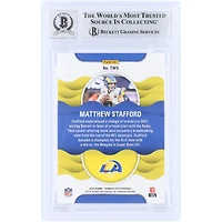Matthew Stafford Los Angeles Rams Autographed 2022 Panini Donruss Elite Title Waves Red #TW9 #/99 Beckett Fanatics Witnessed Authenticated 10 Card