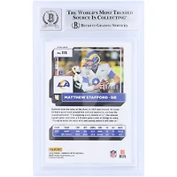 Matthew Stafford Los Angeles Rams Autographed 2022 Panini Donruss Optic Wave #115 #/300 Beckett Fanatics Witnessed Authenticated /10 Card