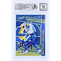 Matthew Stafford Los Angeles Rams Autographed 2022 Panini Prestige Franchise Favorites Xtra Points Blue #FF-2 #/299 Beckett Fanatics Witnessed Authenticated 10 Card
