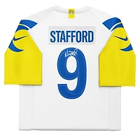 Maillot Nike Vapor F.U.S.E. blanc dédicacé par Matthew Stafford des Los Angeles Rams