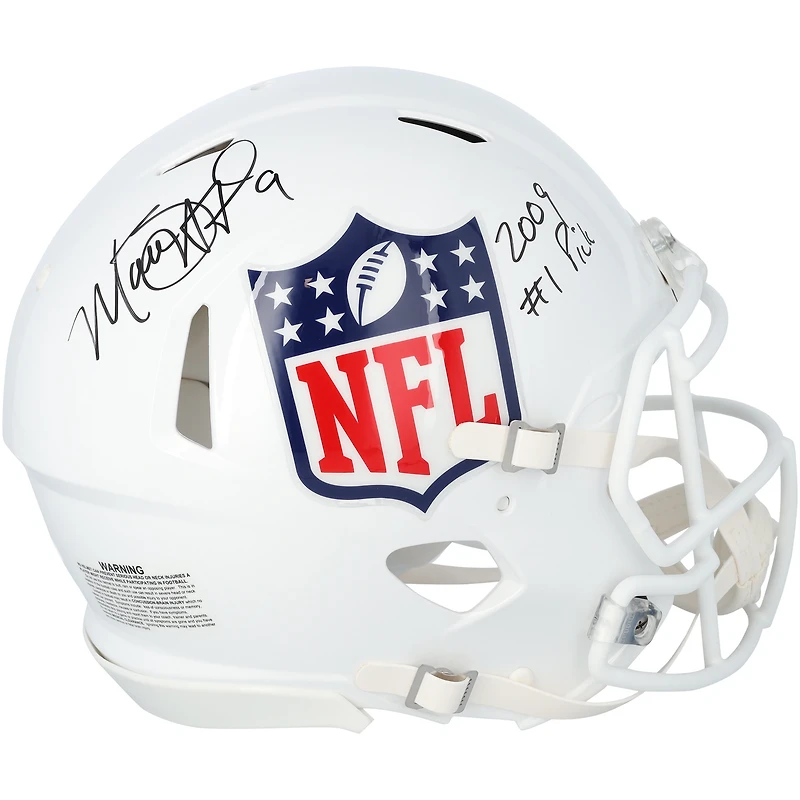 Matthew Stafford Los Angeles Rams Autographed Riddell NFL Shield Authentic Helmet with "2009 #1 Pick" Inscription