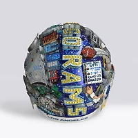 Casque Riddell Speed ​​Authentic autographié par Matthew Stafford (Los Angeles Rams) - Illustration de Charles Fazzino - WN55916370