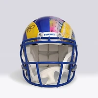 Matthew Stafford Los Angeles Rams Autographed Riddell Speed Authentic Helmet - Art by Shawn Voelker - NF70444431