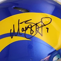 Matthew Stafford Los Angeles Rams Autographed Riddell Speed Authentic Helmet - Art by Shawn Voelker - NF70444431
