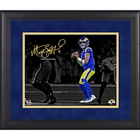 Matthew Stafford Los Angeles Rams Fac-similé Signature Encadré 11" x 14 " Dans la poche Photographie vedette