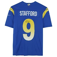 Maillot Nike dédicacé par Matthew Stafford Royal Los Angeles Rams