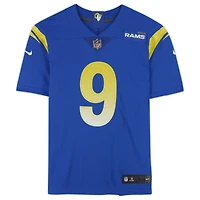 Maillot Nike dédicacé par Matthew Stafford Royal Los Angeles Rams