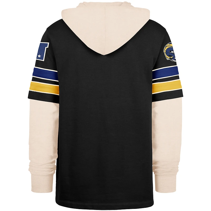 Sweat à capuche noir '47 Los Angeles Rams Split Zone Cornerback Duo pour homme